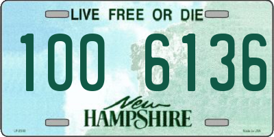 NH license plate 1006136