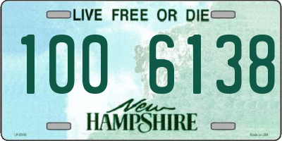 NH license plate 1006138