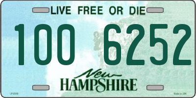 NH license plate 1006252