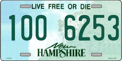 NH license plate 1006253