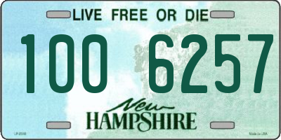 NH license plate 1006257