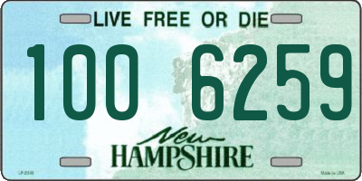 NH license plate 1006259