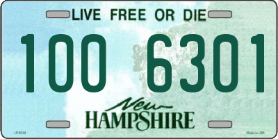 NH license plate 1006301