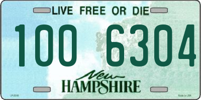 NH license plate 1006304