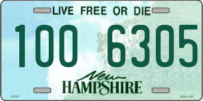 NH license plate 1006305