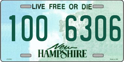 NH license plate 1006306