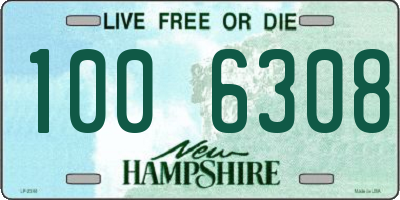 NH license plate 1006308