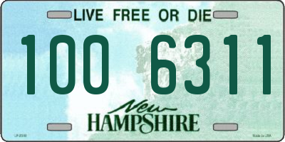 NH license plate 1006311