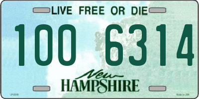 NH license plate 1006314