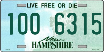 NH license plate 1006315