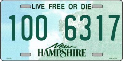 NH license plate 1006317