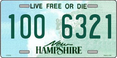 NH license plate 1006321