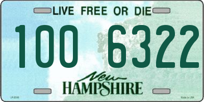 NH license plate 1006322