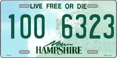 NH license plate 1006323