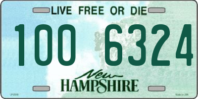 NH license plate 1006324