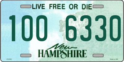 NH license plate 1006330