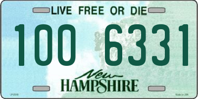 NH license plate 1006331