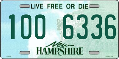 NH license plate 1006336