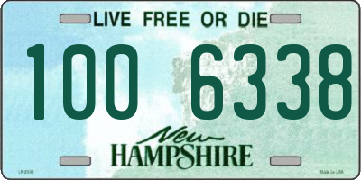 NH license plate 1006338