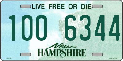 NH license plate 1006344