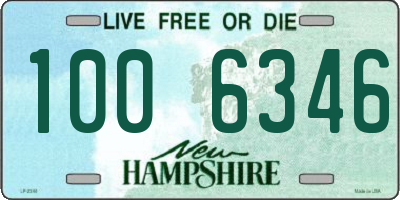 NH license plate 1006346