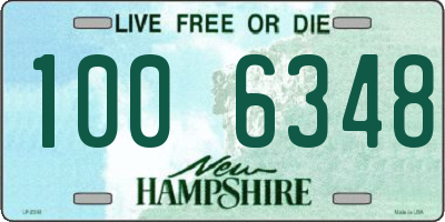 NH license plate 1006348