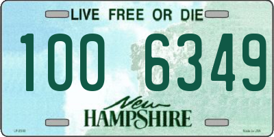 NH license plate 1006349