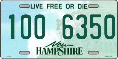 NH license plate 1006350