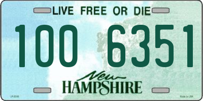 NH license plate 1006351