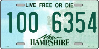 NH license plate 1006354