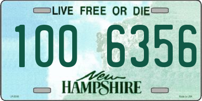 NH license plate 1006356