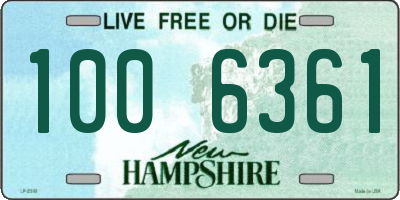 NH license plate 1006361