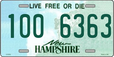 NH license plate 1006363