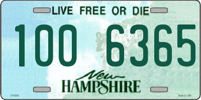 NH license plate 1006365