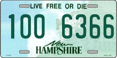 NH license plate 1006366