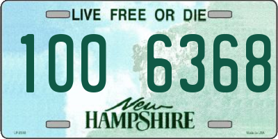 NH license plate 1006368