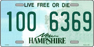 NH license plate 1006369