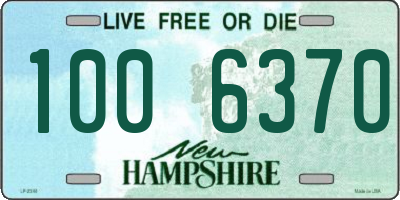 NH license plate 1006370