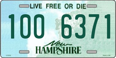 NH license plate 1006371