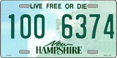 NH license plate 1006374