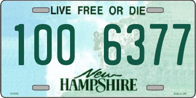 NH license plate 1006377