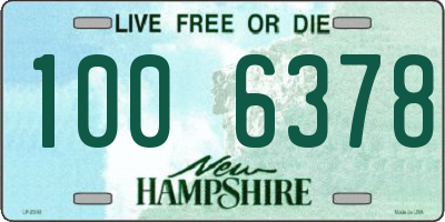 NH license plate 1006378