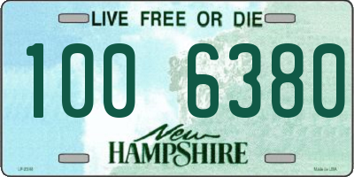 NH license plate 1006380