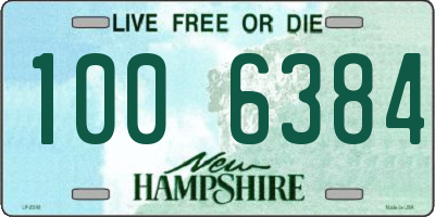 NH license plate 1006384