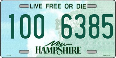 NH license plate 1006385