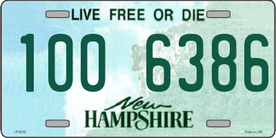 NH license plate 1006386