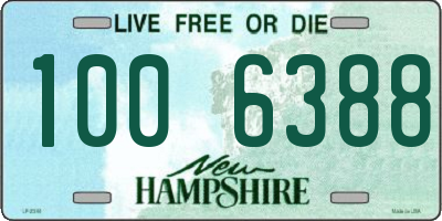 NH license plate 1006388