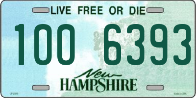 NH license plate 1006393