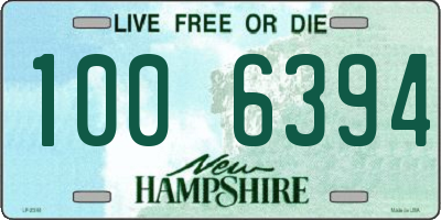 NH license plate 1006394