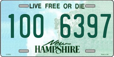 NH license plate 1006397